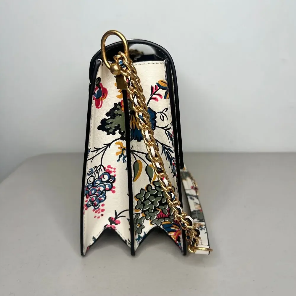 Tory Burch Parker Floral Large Shoulder Bag NWT